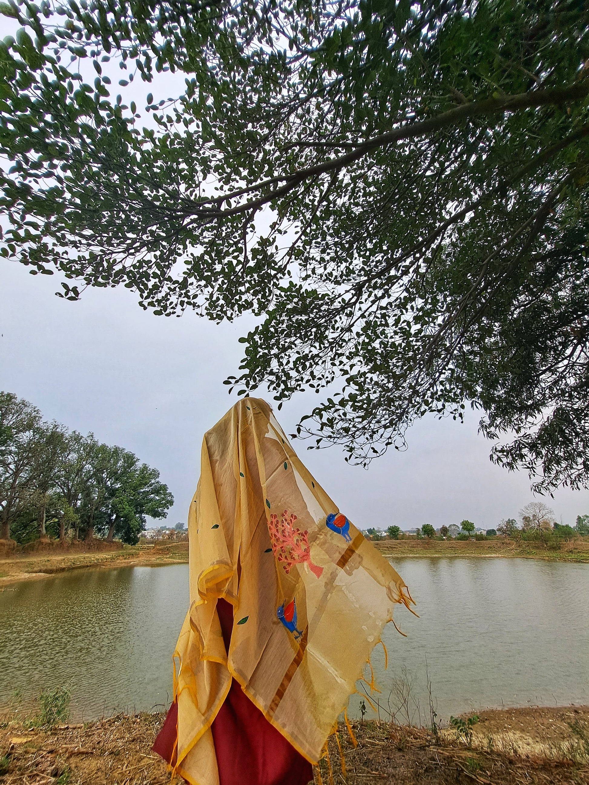Original Gond Handpainted Dupatta