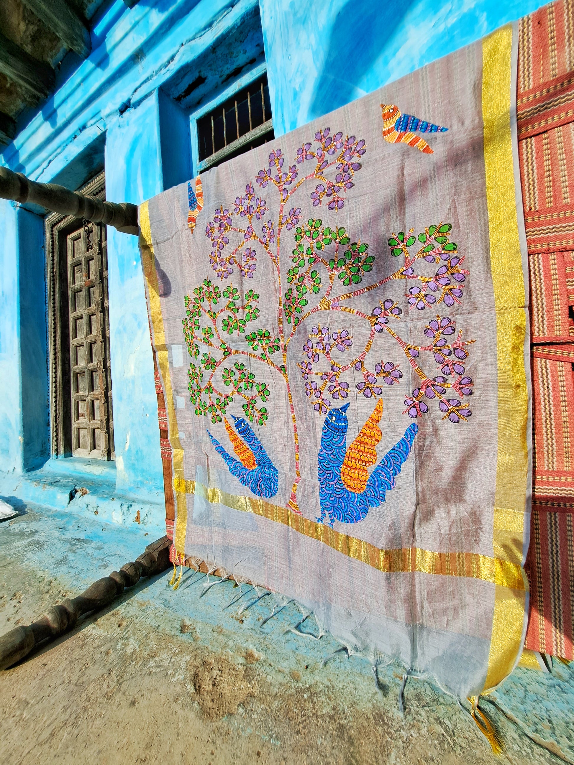 Original Gond Handpainted Dupatta