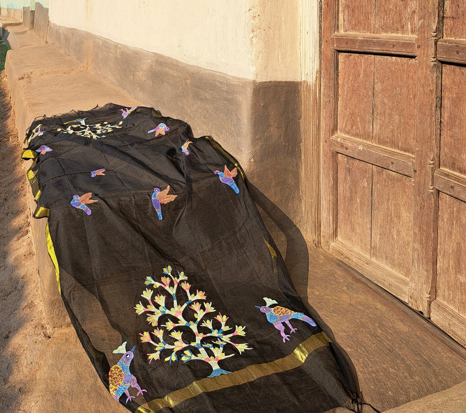 Original Gond Handpainted Dupatta